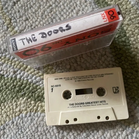 The Doors I Lot of 7 Cassette Tapes Late-1960s to Early-1980s